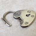 Reserved – Plain Heart Padlock in Sterling Silver