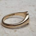 Heart Signet Ring in 9ct Gold, a UK L 1/2 or a US 6 1/4