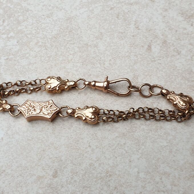 Ornate Vintage Bracelet in 9ct Rose Gold