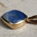 Blue Moonstone Cushion Pendant in 9ct Gold