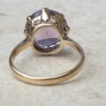 Amethyst Solitaire Ring in 9ct Gold,  a UK M or a US 6 1/2.