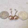 Glitterball Drop Earrings in 9ct Gold