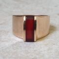 Reserved – Fabulous Carnelian Signet Ring in 9ct Gold.
