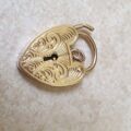 Engraved Fully Working Padlock in 9ct Gold