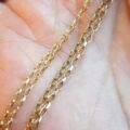 Oval Belcher or Rolo Chain Necklace in 9ct Gold, 18 inches