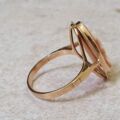 Elongated Cameo Ring in 14ct Gold.