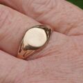 Edwardian Signet Ring in 9ct Rose Gold.
