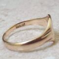 Simple Octagonal Signet Ring in 9ct Gold.