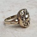 Bold Celtic Design Ring in 9ct gold.
