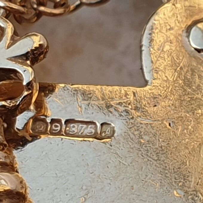 Ornate Heavy Padlock with Key in 9ct Gold