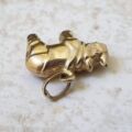 Rhino Charm Pendant in 9ct Gold
