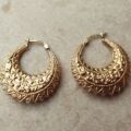 Gypsy Creole Hoop Earrings in 9ct Gold