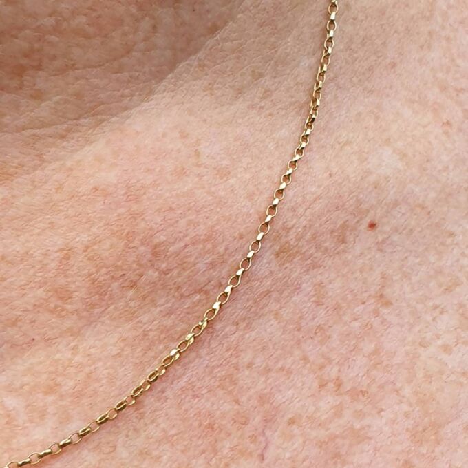 Fine Belcher Chain in 9ct Gold, 18 inch length