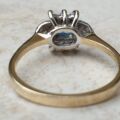 Blue Topaz and Diamond Ring in 9ct Gold,  a UK O 1/2 or a US 7 3/4.
