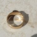 Buckle Ring in 9ct Gold,  a UK K 1/2 or a US 5 3/4.