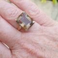 Huge Quartz Solitaire Ring in 9ct Gold