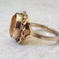 Citrine Solitaire Ring in 9ct Gold, a UK L 1/2-M or a US 6 1/4-6 1/2