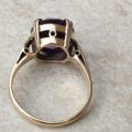 Synthetic Colour Change Sapphire Ring in 9ct Gold,  a UK J1/2 or a US 5 1/4.