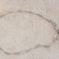 Fancy Link T Bar Necklace in Sterling Silver