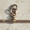 Plain T Bar Pendant Fob in 9ct Rose Gold