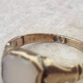 Antique Shield Ring in 9ct Gold, a UK L or a US 6 1/4