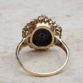 Vintage Onyx Ring in 10k Rose and Yellow Gold, a UK J or a US 5