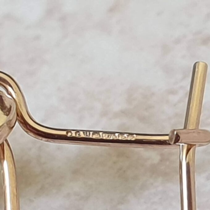 Ornate Drop Earrings in 9ct Gold.