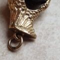 Goldstone Ball Eagle Talon Pendant in 9ct Gold