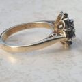 Sapphire and Diamond Cluster Ring in9ct Gold, a UK J 1/2 or a US 5 1/4