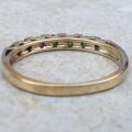 Reserved – Green Garnet Stacking Band in 9ct Gold.