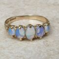 Graduating Five Stone Opal Ring in 9ct Gold,  a UK O or a US 7 3/4.