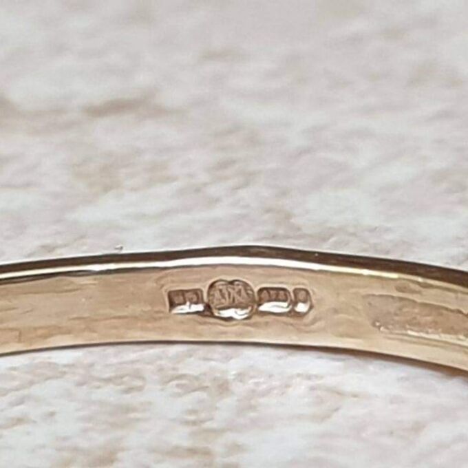 Marquise or Navette Topaz Ring in 9ct Gold.