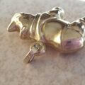 Rhino Charm Pendant in 9ct Gold