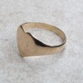 Simple Heart Signet Ring in 9ct Gold