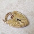 Engraved Fully Working Padlock in 9ct Gold
