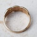 Low Profile Celtic Style Ring in 9ct Gold, a UK N or a US 7.