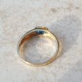 London Blue Topaz Ring in 9ct Gold, a UK J or a US 5