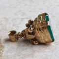 Chrysoprase Fob Pendant in 9ct Gold