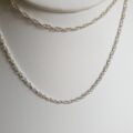 Rope Chain in Sterling Silver, 24 inches.