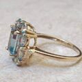 Unusual Topaz Ring in 9ct Gold, a UK M 1/2 or a US 6 3/4