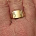 Larger Size Signet Ring in 9ct Gold.