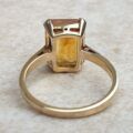 Vibrant Citrine Solitaire Ring in 9ct Gold, a UK L or a US 6.