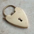 Oversized Heart Padlock in 9ct Gold