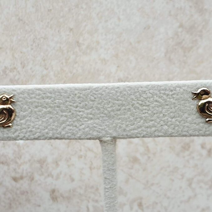 Fun Duck Earrings in 9ct Gold.