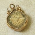 Antique Bloodstone Fob in 9ct Gold