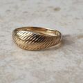 Textured Graduating Signet Ring in 9ct Gold, a UK I 1/2 or a US 4 3/4