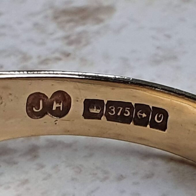 Larger Size Signet Ring in 9ct Gold.