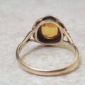 Vibrant Synthetic Yellow Sapphire in 9ct Gold, a UK N or a US 7
