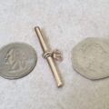 Simple Plain Albert or T Bar Fob Pendant in 9ct Gold