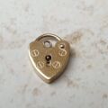 Plain Heart Padlock in 9ct Gold